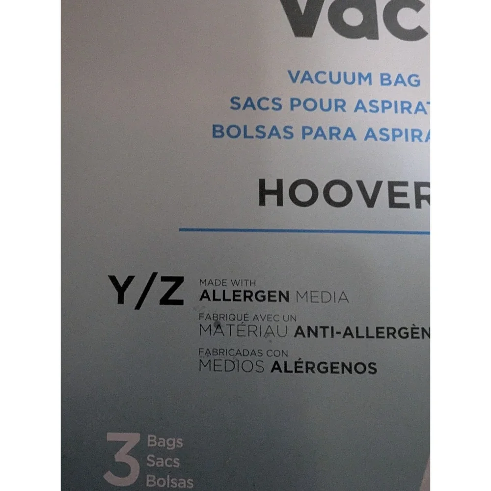 Hoover Vac Vacuum Bags‎ Box Of 2 New Y / Z